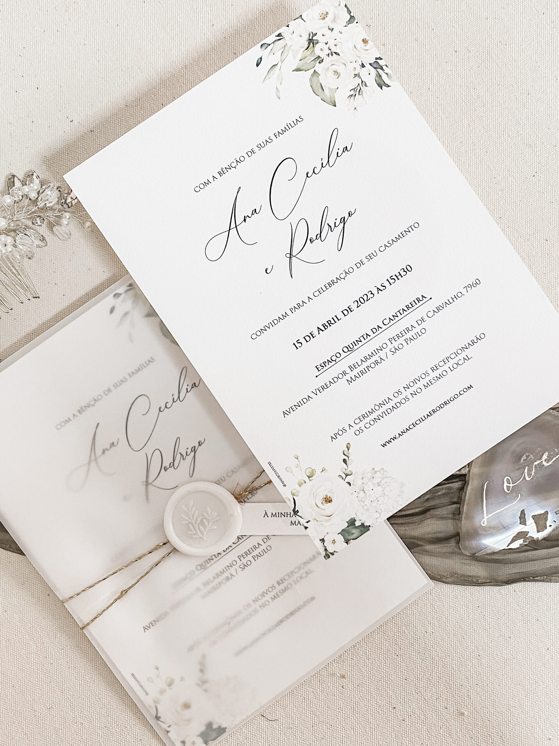 Convite Cecília – COD. 200 – FL - Imagem 3