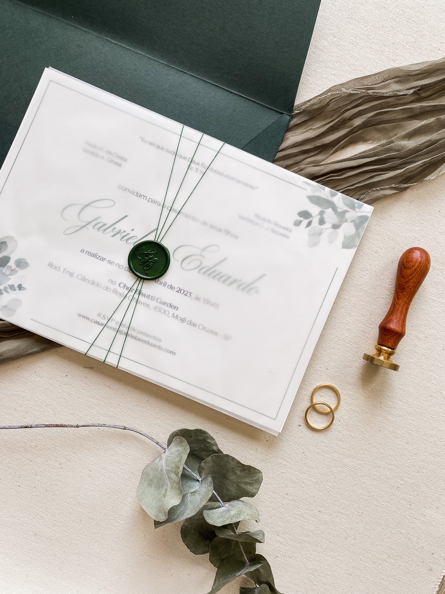 Convite Gabriela - COD. 440 - FL - Imagem 3